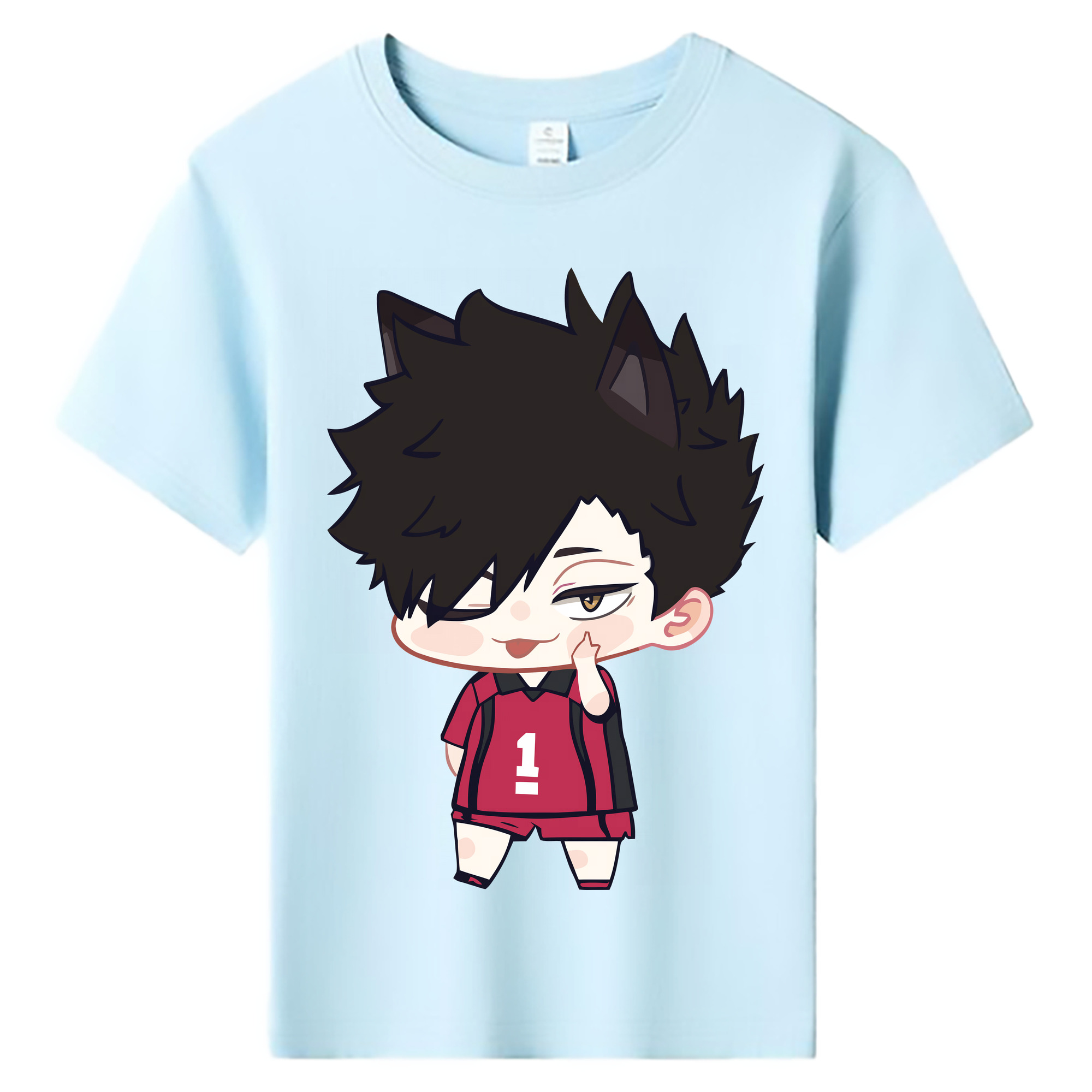 （画像用） ハイキュー!! Haikyu!! 綿100％キッズTシャツ（フロントプリント）